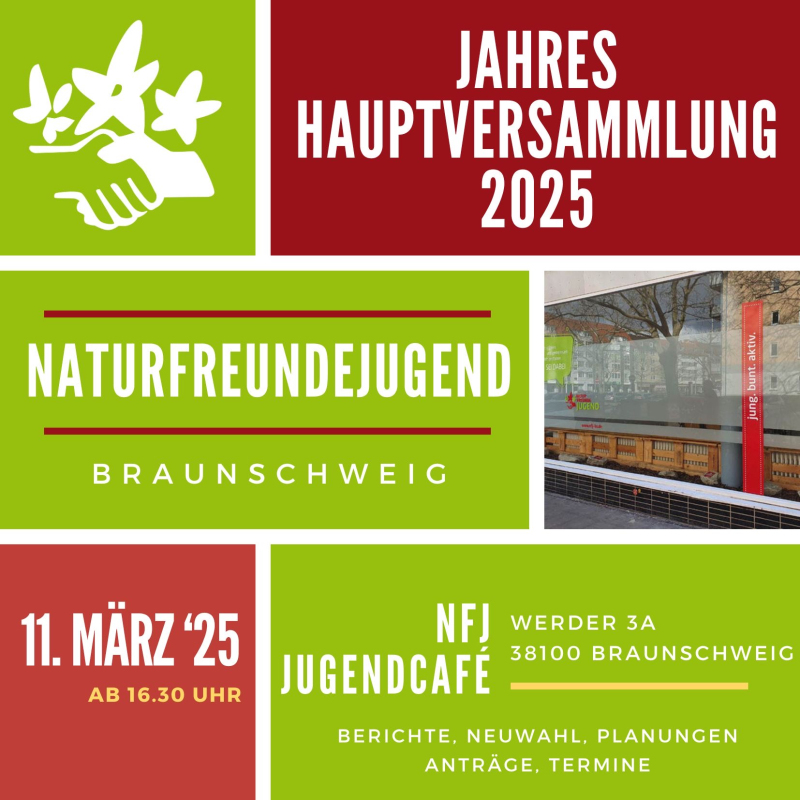 Jahreshauptversammlung der Naturfreundejugend
